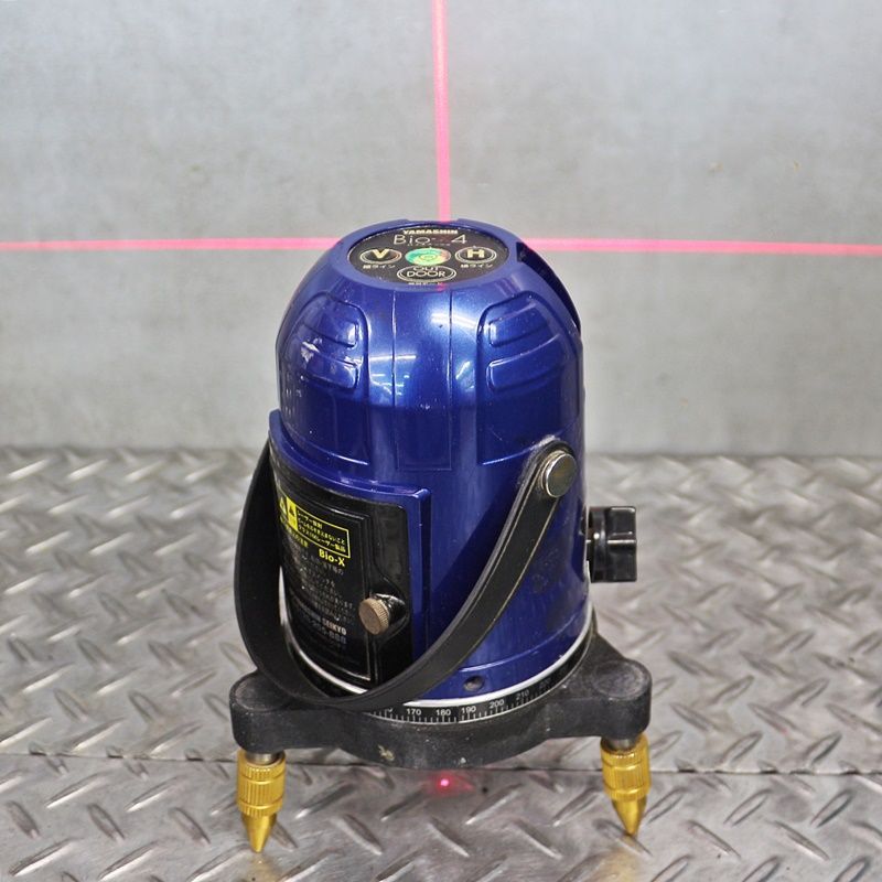 山真 レーザー墨出し器 Bio-X4 バイオ・エックス YAMASHIN 工具 中古