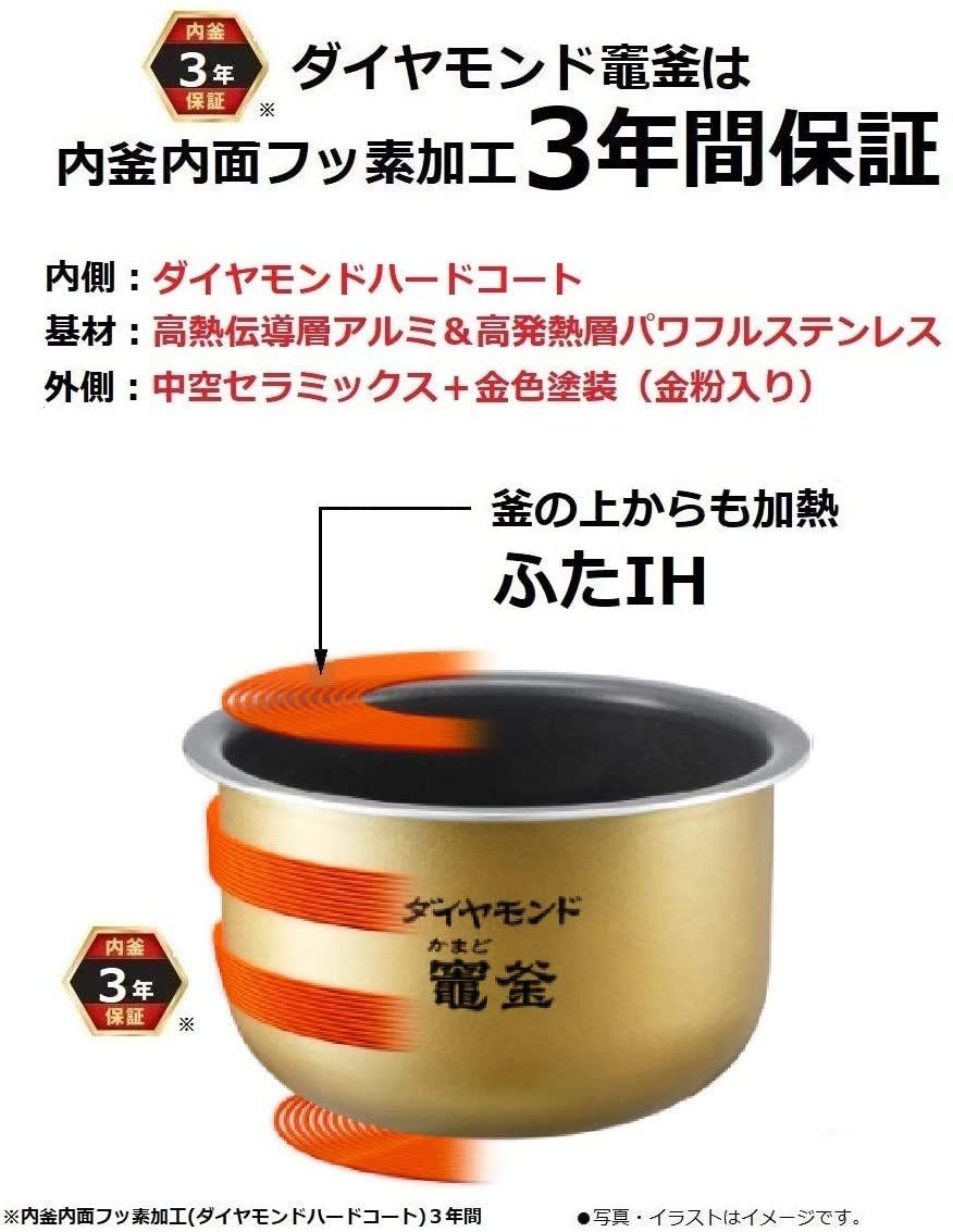 パナソニック 炊飯器 3合 可変圧力IH おどり炊き SR-JX058-K 71lTCvCfR5L._AC_UL210_SR210,