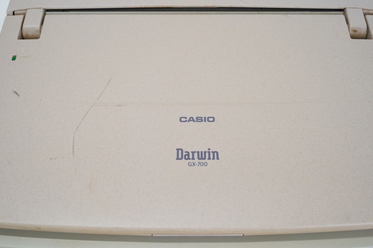 9.420. △ CASIO Darwin GX-700 ワープロ ジャンク品 入手困難/ほぼ未