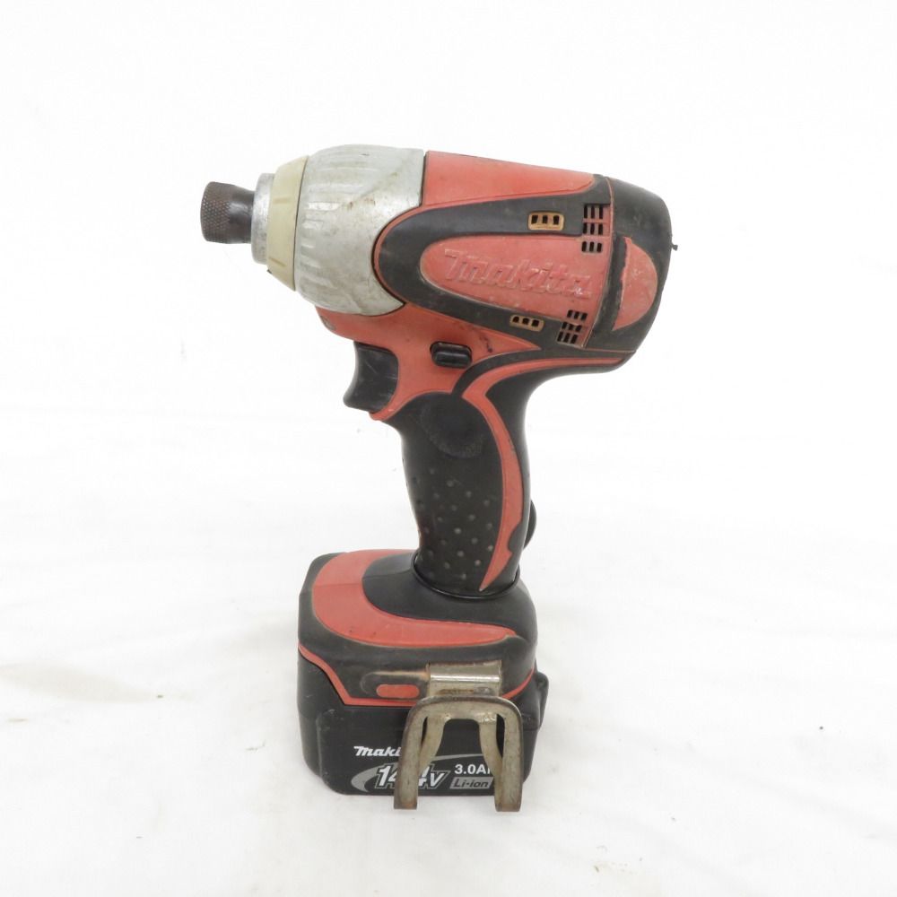 makita マキタ 14.4V 3.0Ah 充電式インパクトドライバ 赤 ケース