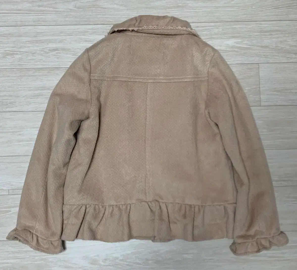 Axes femme アクシーズファム レース ウール ショートコート ひめがるラテギャル