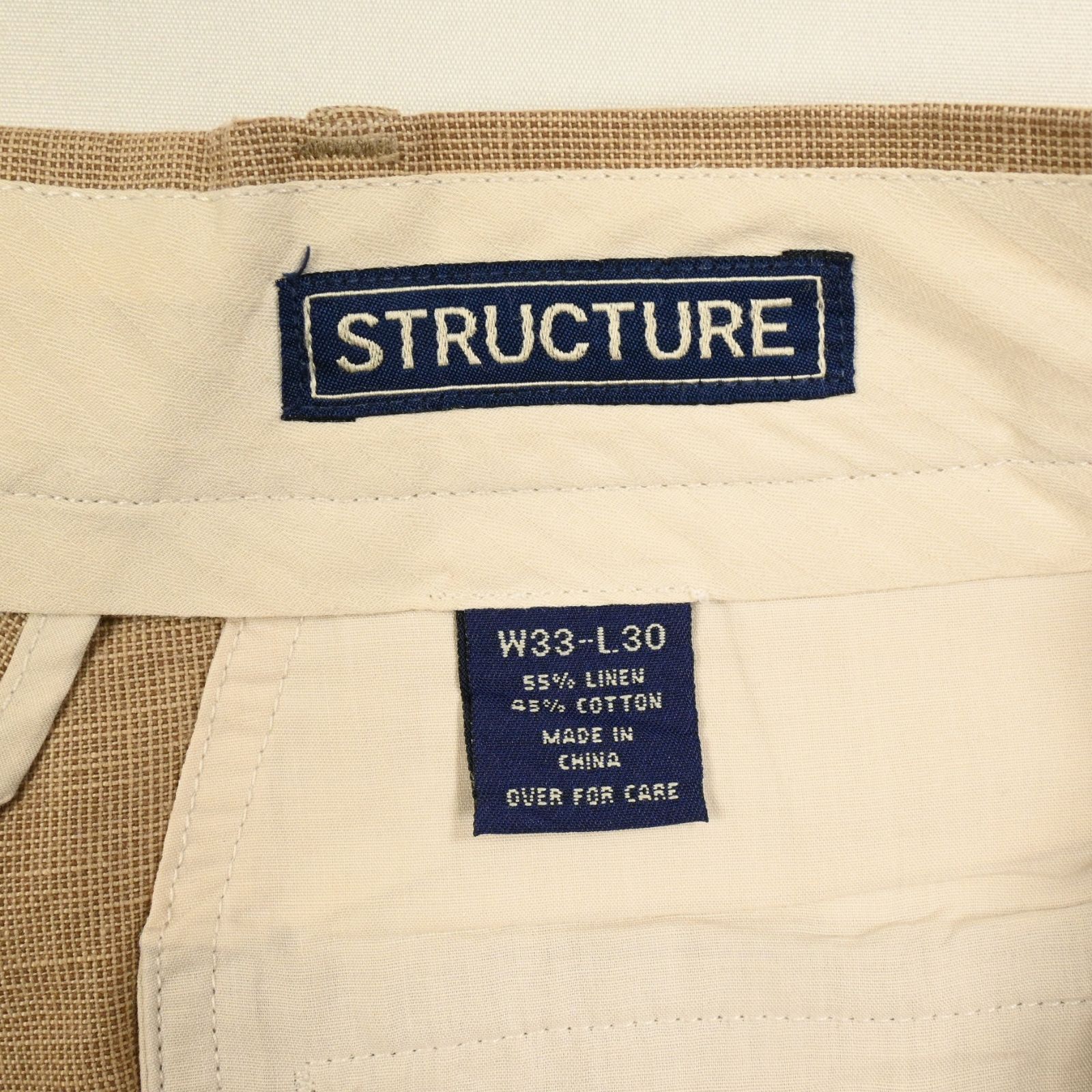 STRUCTURE リネンスラックスパンツ 90s STRUCTURE リネン コットン