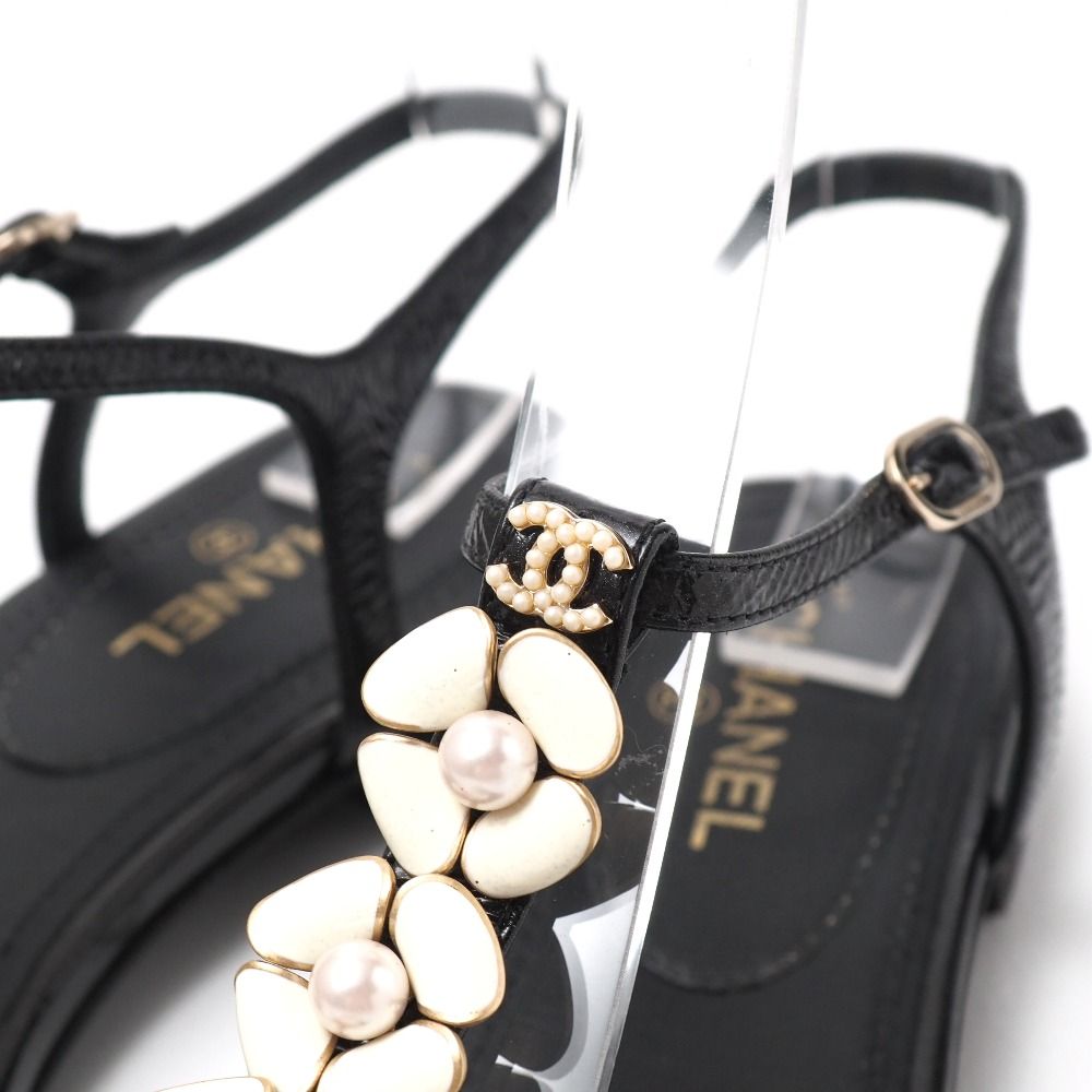 CHANEL シャネル サンダル サイズ35C トングサンダル アンクル