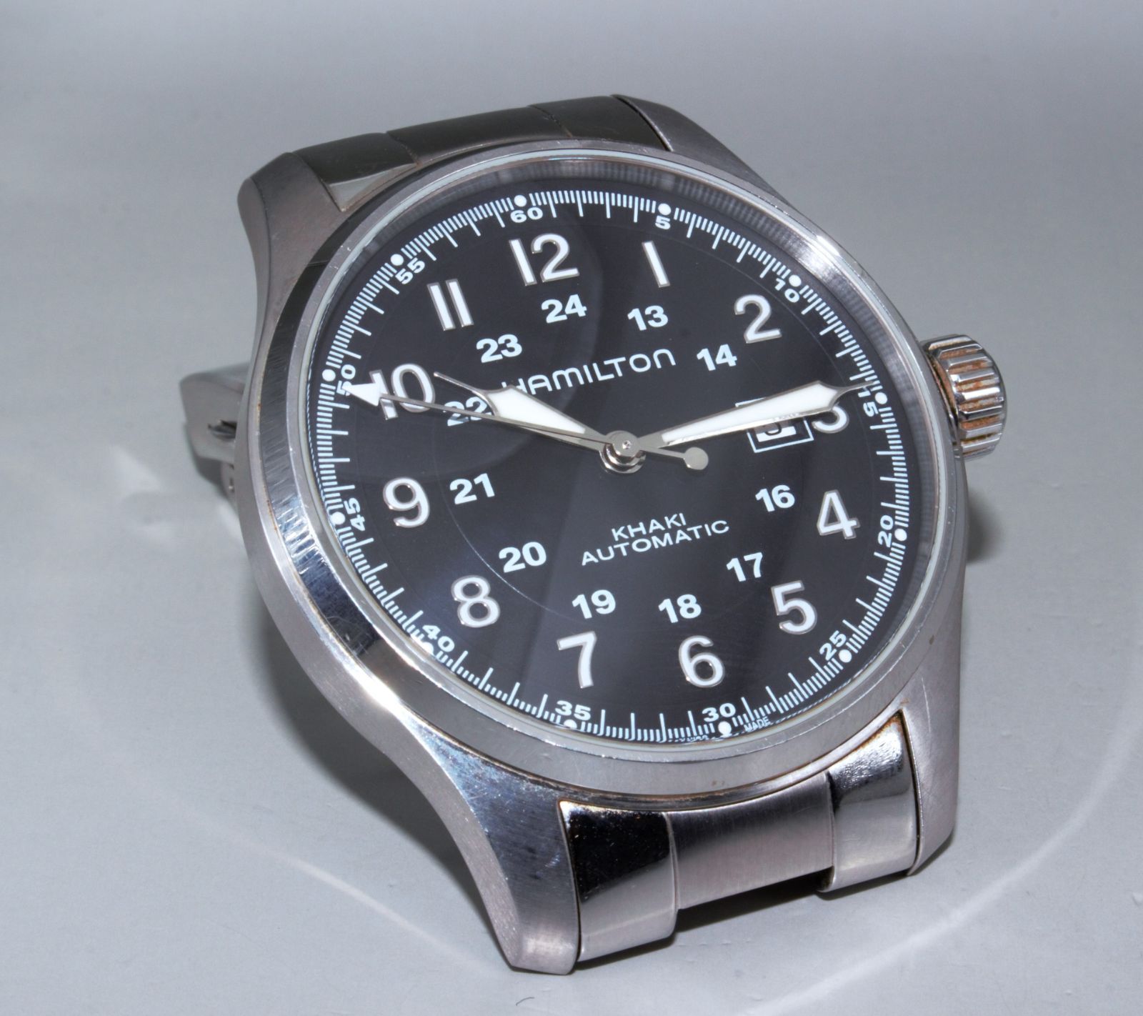 VRW-1349 時計 HAMILTON ハミルトン H70625133 カーキフィールド BK文字盤 メンズ 自動巻き 腕時計 稼働品