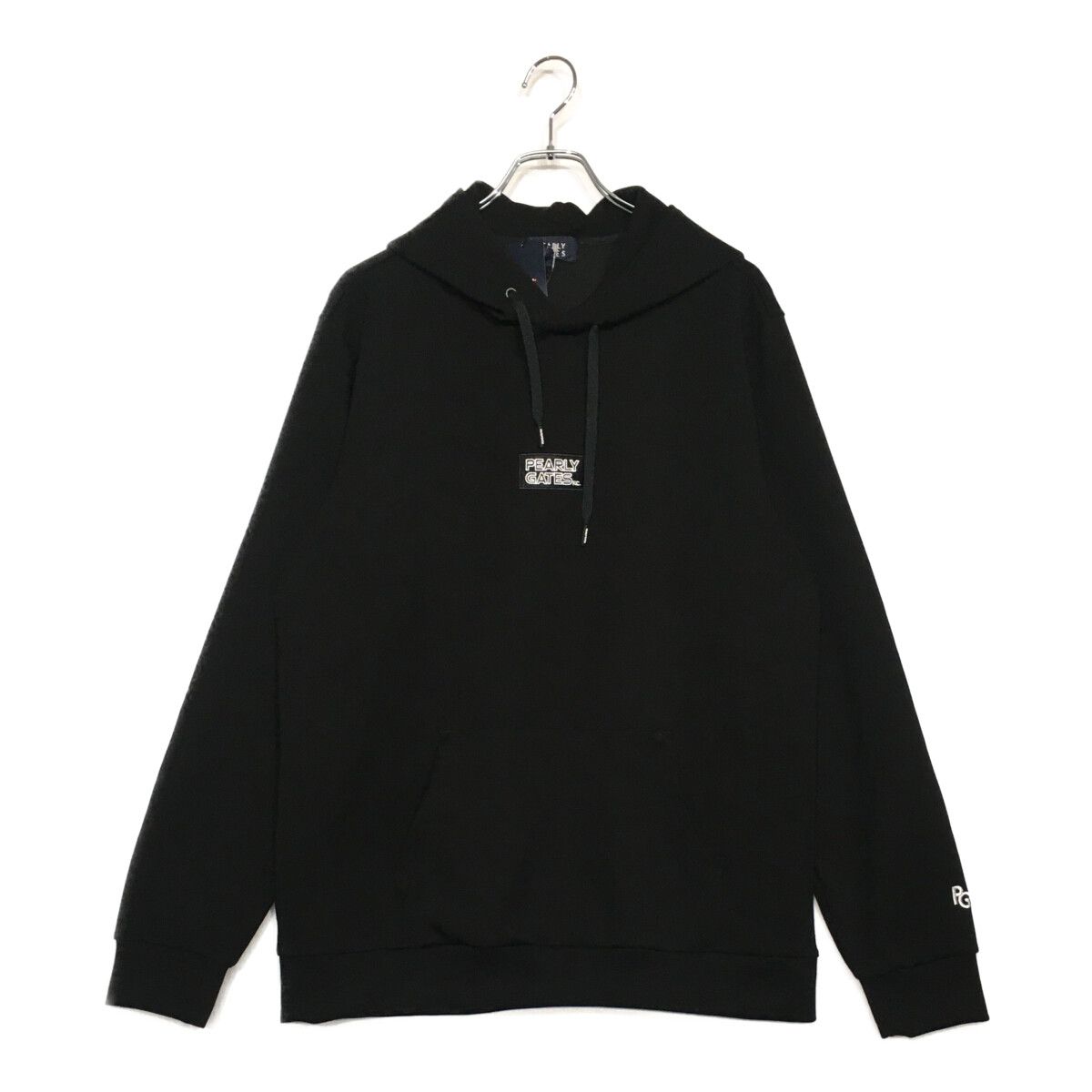 メンズ パーリーゲイツ PEARLY GATES パーカー 6 LL 黒 ブラック プルオーバー 長袖