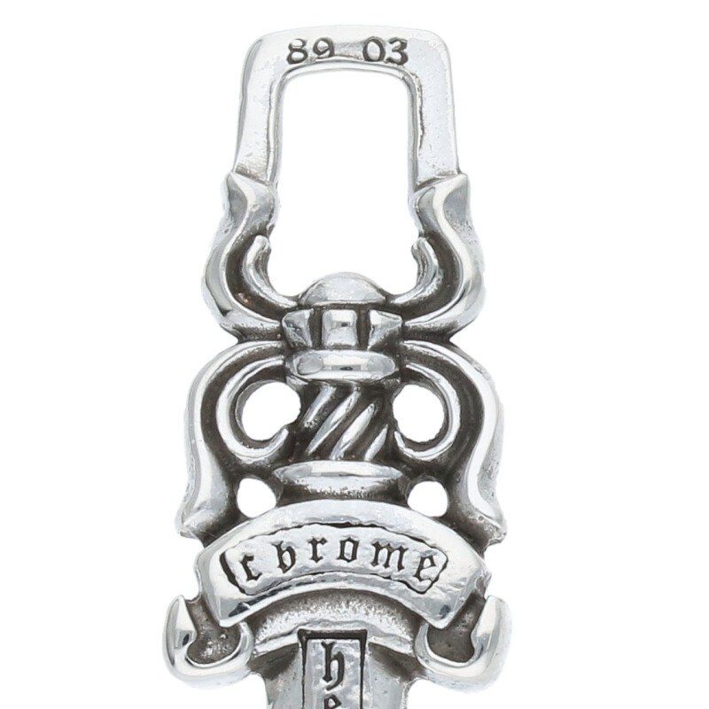 Chrome Hearts #5DAGGER ZIP1 #5ダガーチャーム Silver Necklace