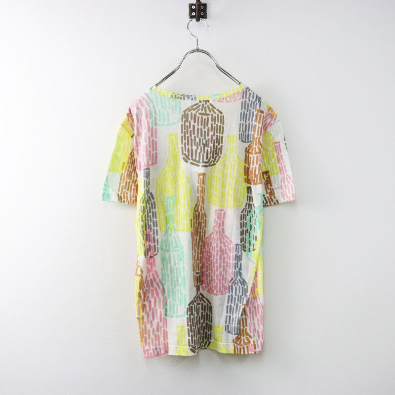 美品 ミナペルホネン mina perhonen bottle コットンカシミヤ半袖T