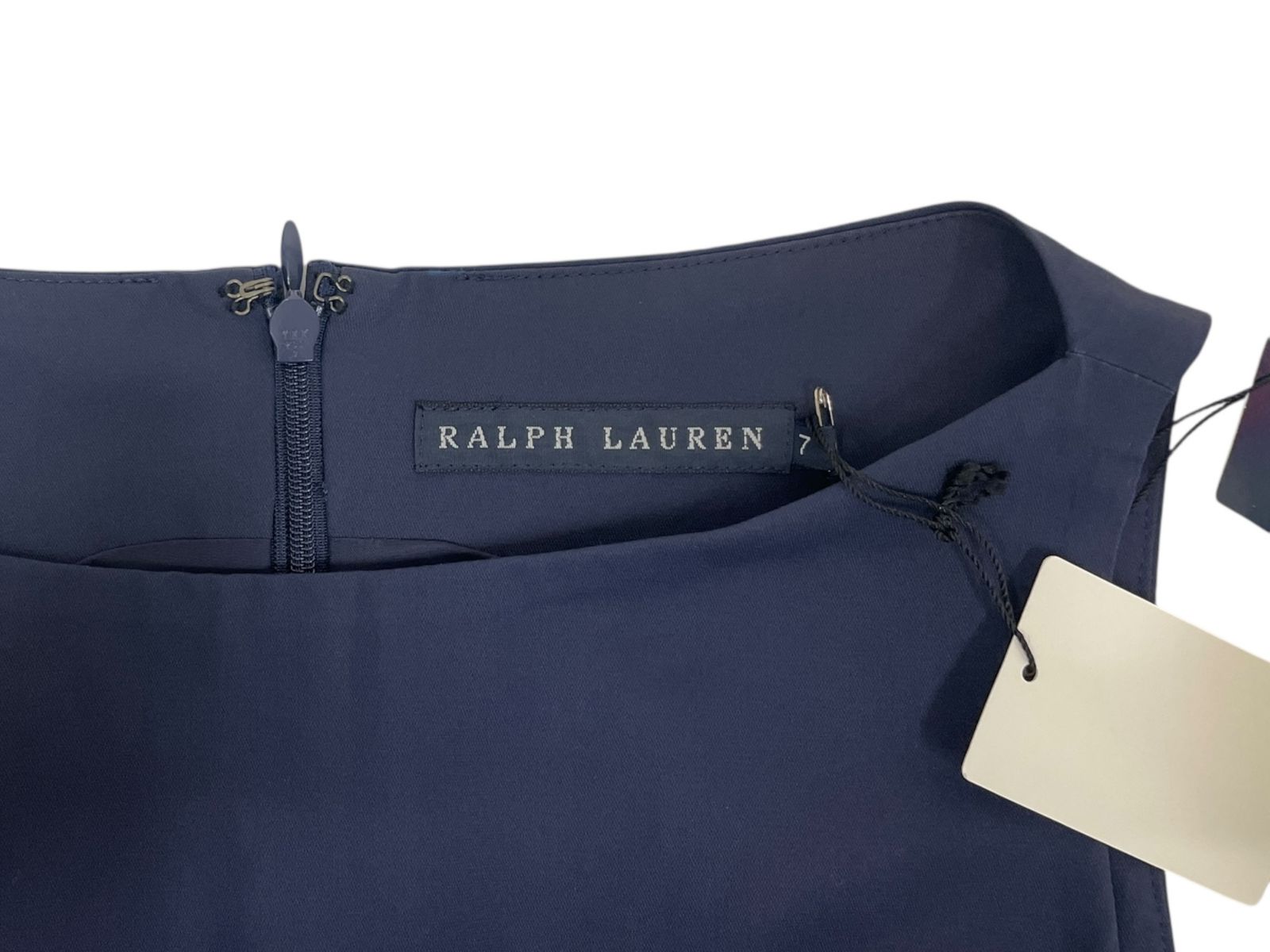 ✨新品タグ付き✨ LAUREN RALPH LAUREN ネイビー ワンピース RALPH LAUREN (ラルフローレン) ノースリーブ ワンピース タグ付