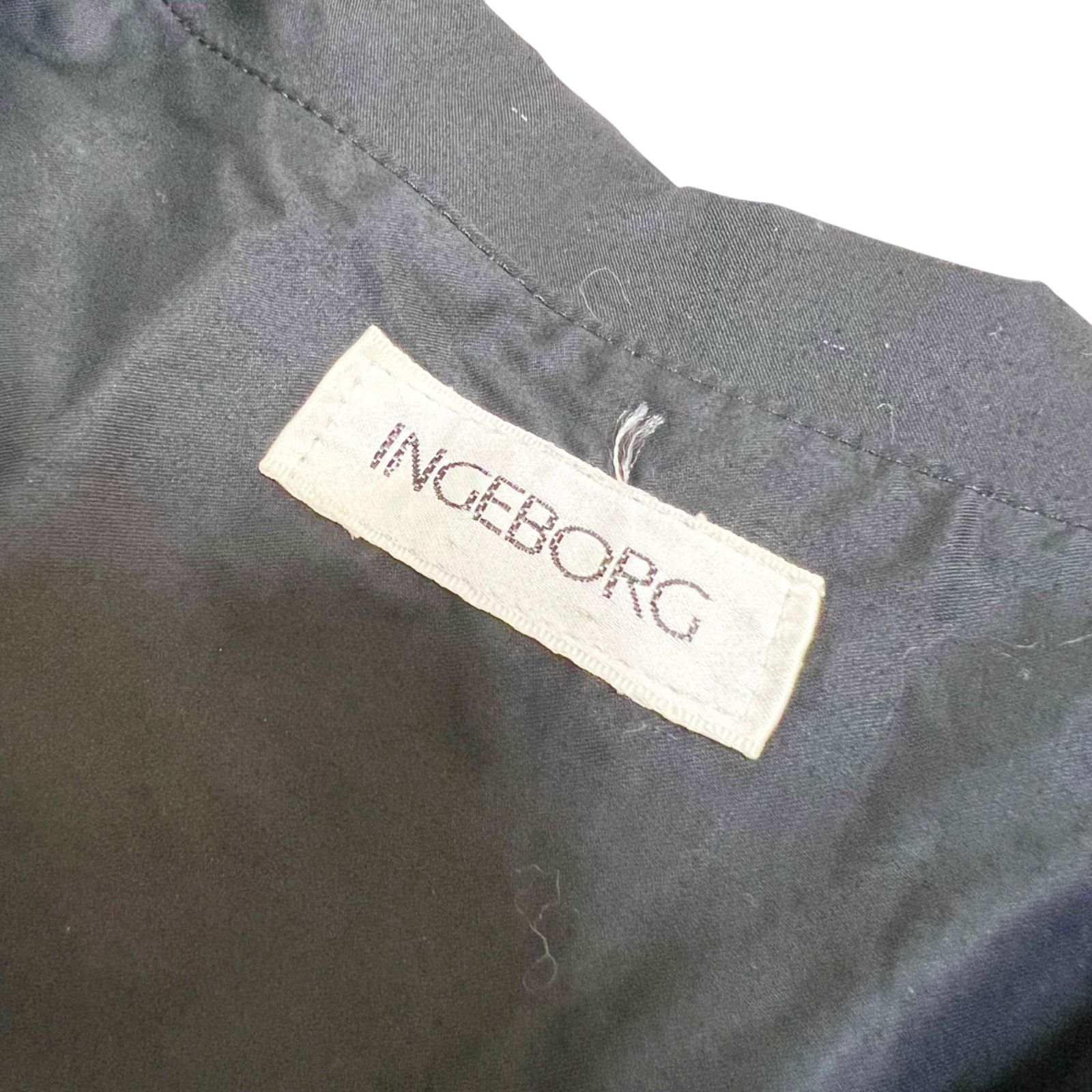 Z1311 INGEBORG インゲボルグ 綿100 半袖 ロングワンピース バルーン 