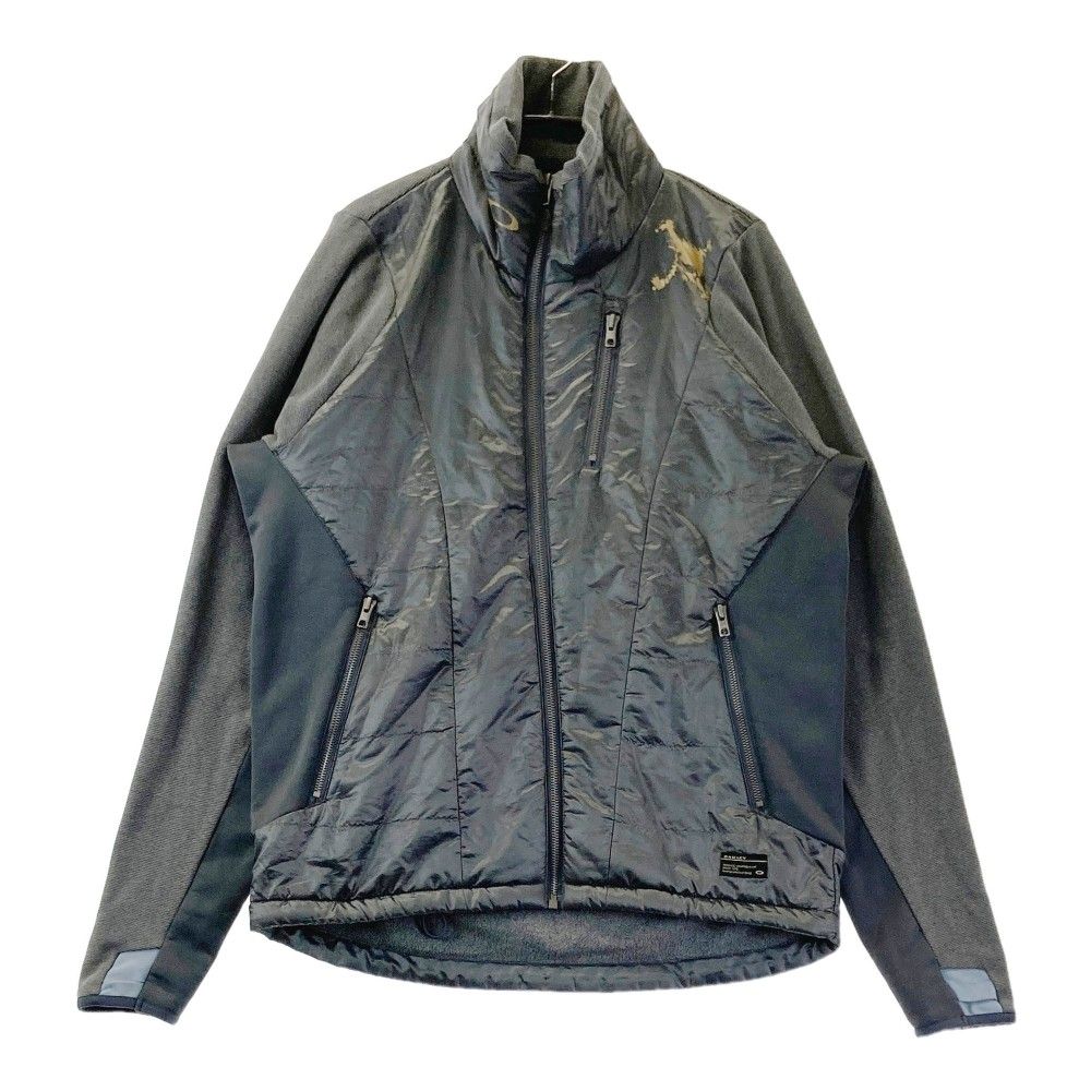 OAKLEY スカル フルジップ ウインドジャケット 袖着脱 撥水 軽量 L