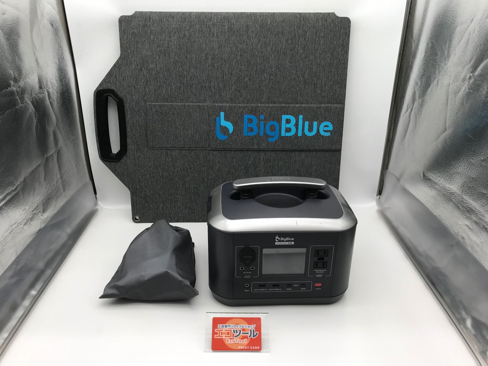 品 BigBlue|ビッグブルー リン酸鉄ポータブル電源Cellpowa500 CP500 ITD2RY1B3SUG エコツール小牧ｲﾝﾀｰ店 M02