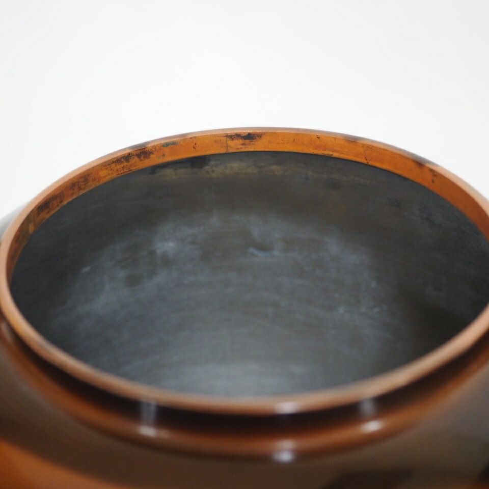 【茶道具】一政堂造　伊藤政治　浄益形腰黒薬缶（共箱） 茶道具 水次 水注 腰黒薬缶 腰黒やかん 浄益形 伊藤政治作 一政