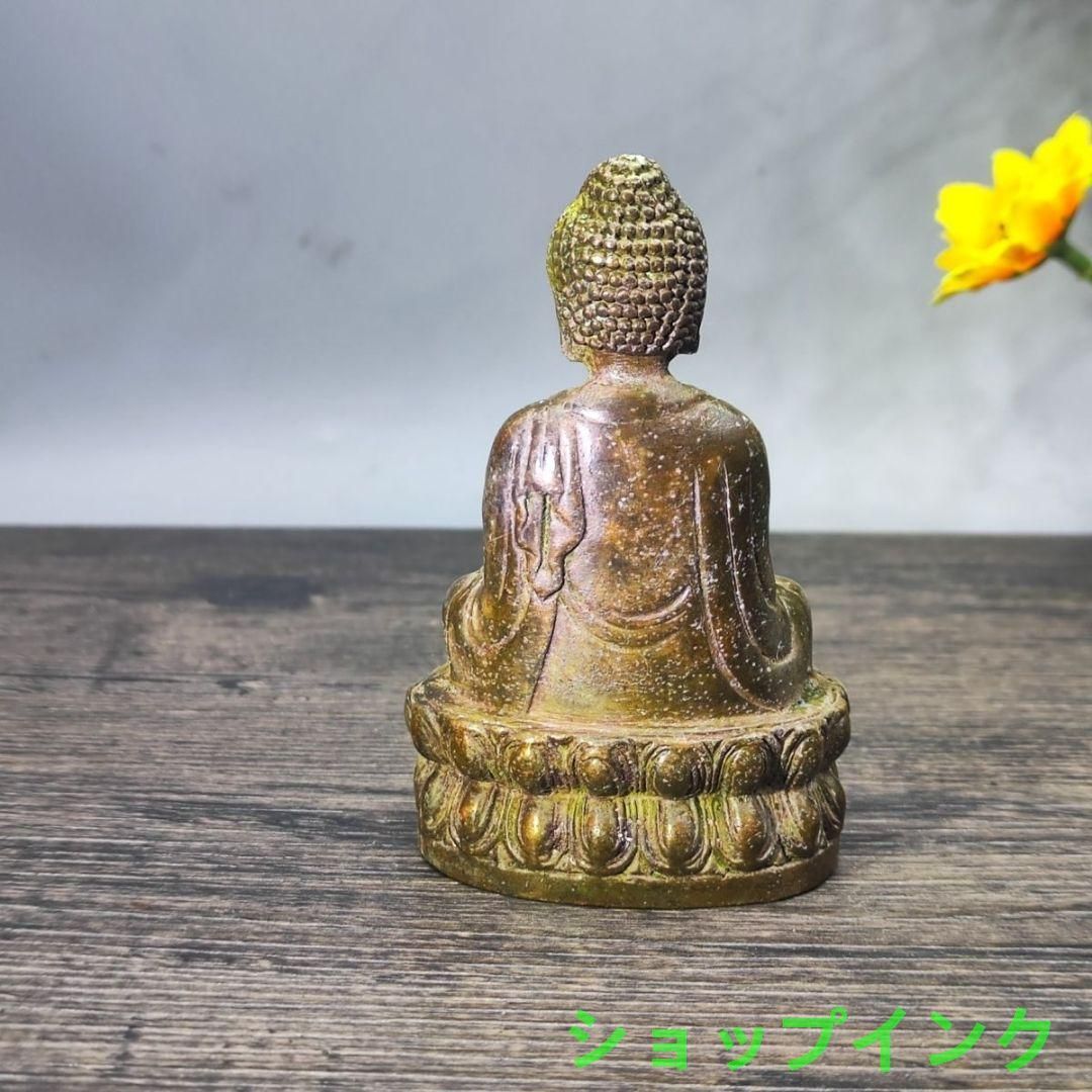 釈迦牟尼仏 銅製 仏像 彫刻 置物 開運 風水 新品・未使用】釈迦牟尼仏 菩薩 観音 銅製 仏像 彫刻 置物 開運