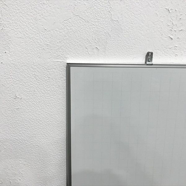 ホワイトボード 壁掛 暗線入り シルバー