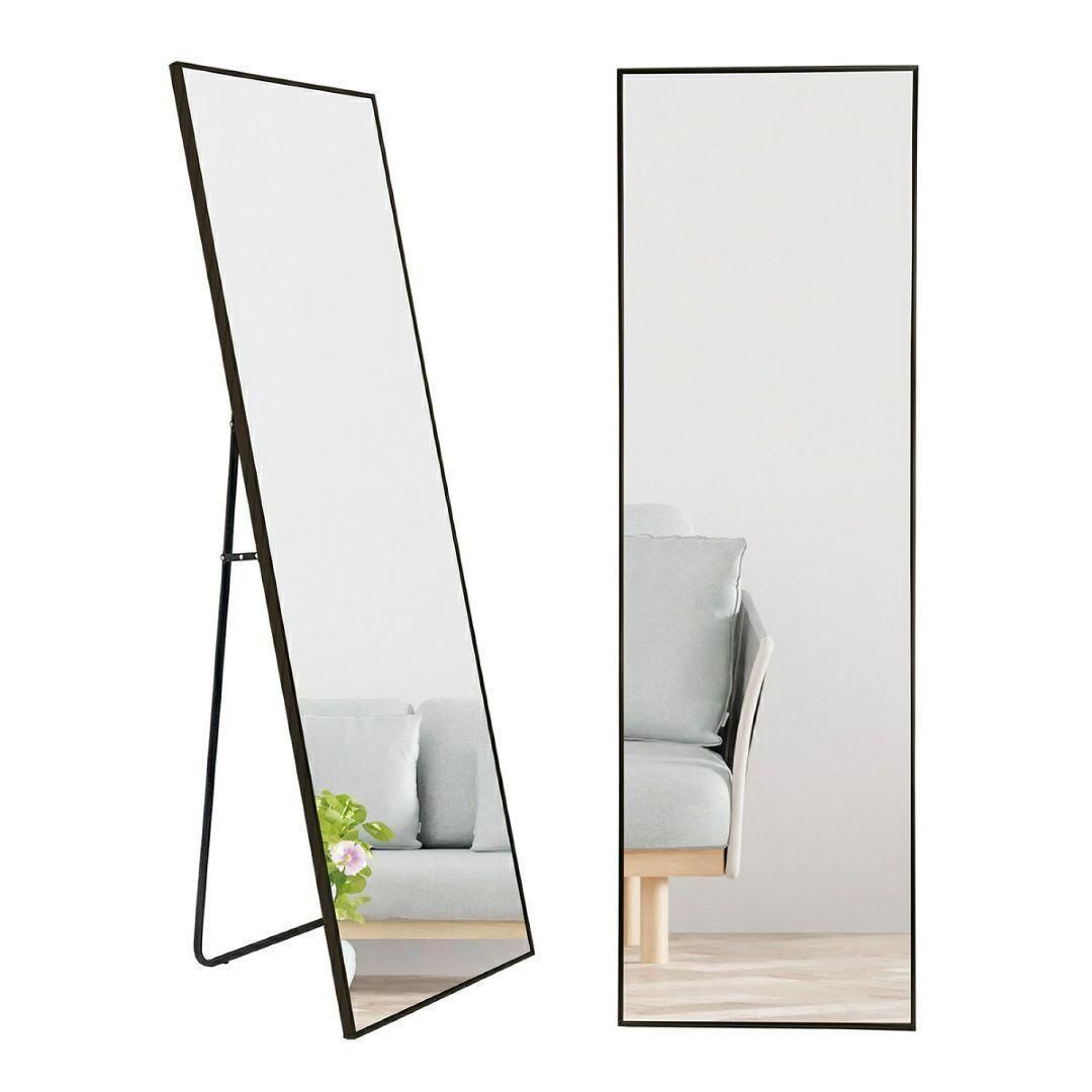 スタンド ミラー 全身鏡 160cmx50cm ブラック 1426 スタンド ミラー 全身鏡 160cmx50cm ブラック 1426 【公式通販】