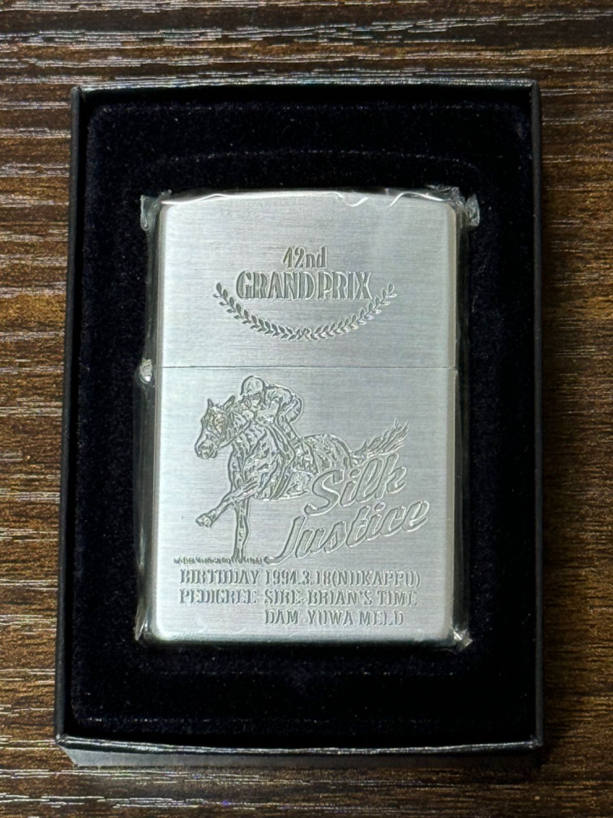 競馬シルクジャスティス　競馬グッズ　Zippo