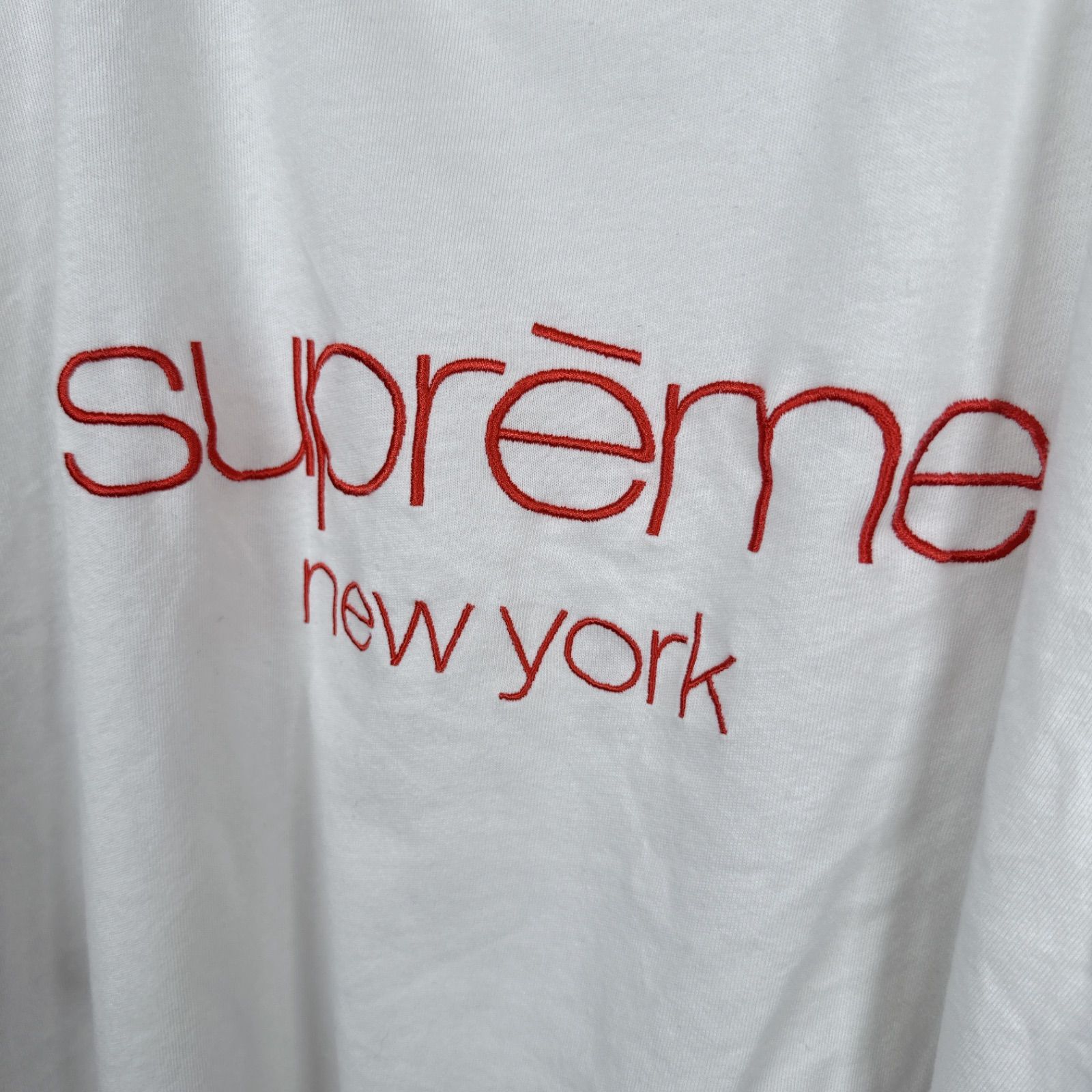 Supreme classic Logo Tシャツ 白L レア Tee クラッシック ロゴ