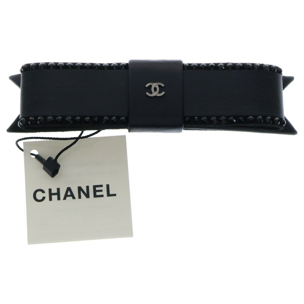 CHANEL (シャネル) ココマーク ラインストーン バレッタ 23S