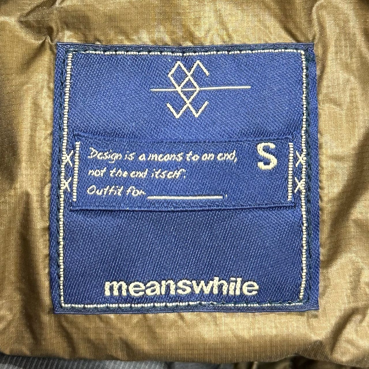 meanswhile × NANGA ダウンベスト ジレ ナンガ ミーンズワイル コラボ