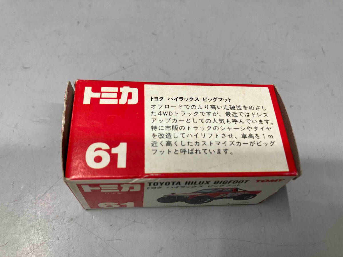 トミカ No.61 トヨタ ハイラックス ビッグフット 赤 黒シート