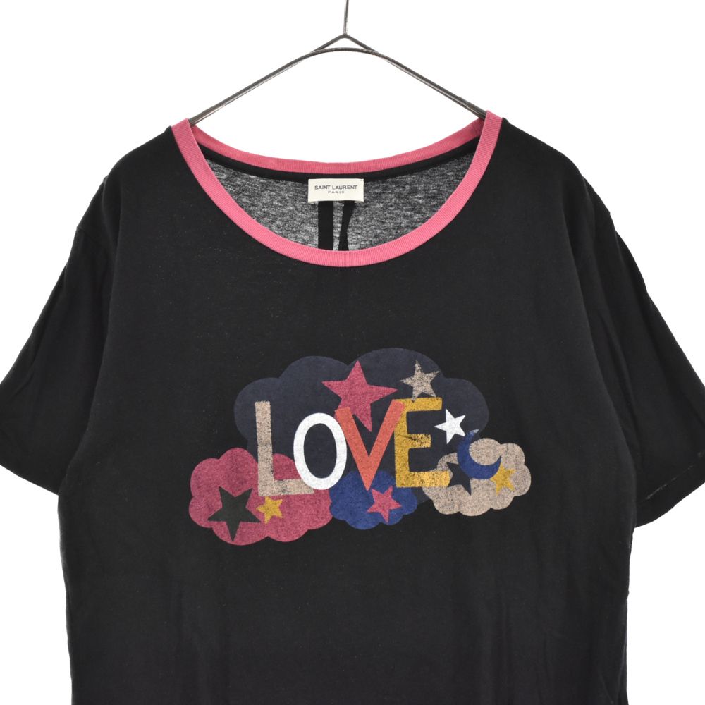 Saint Laurent Paris LOVE プリント カットソー | corumsmmmo.org.tr