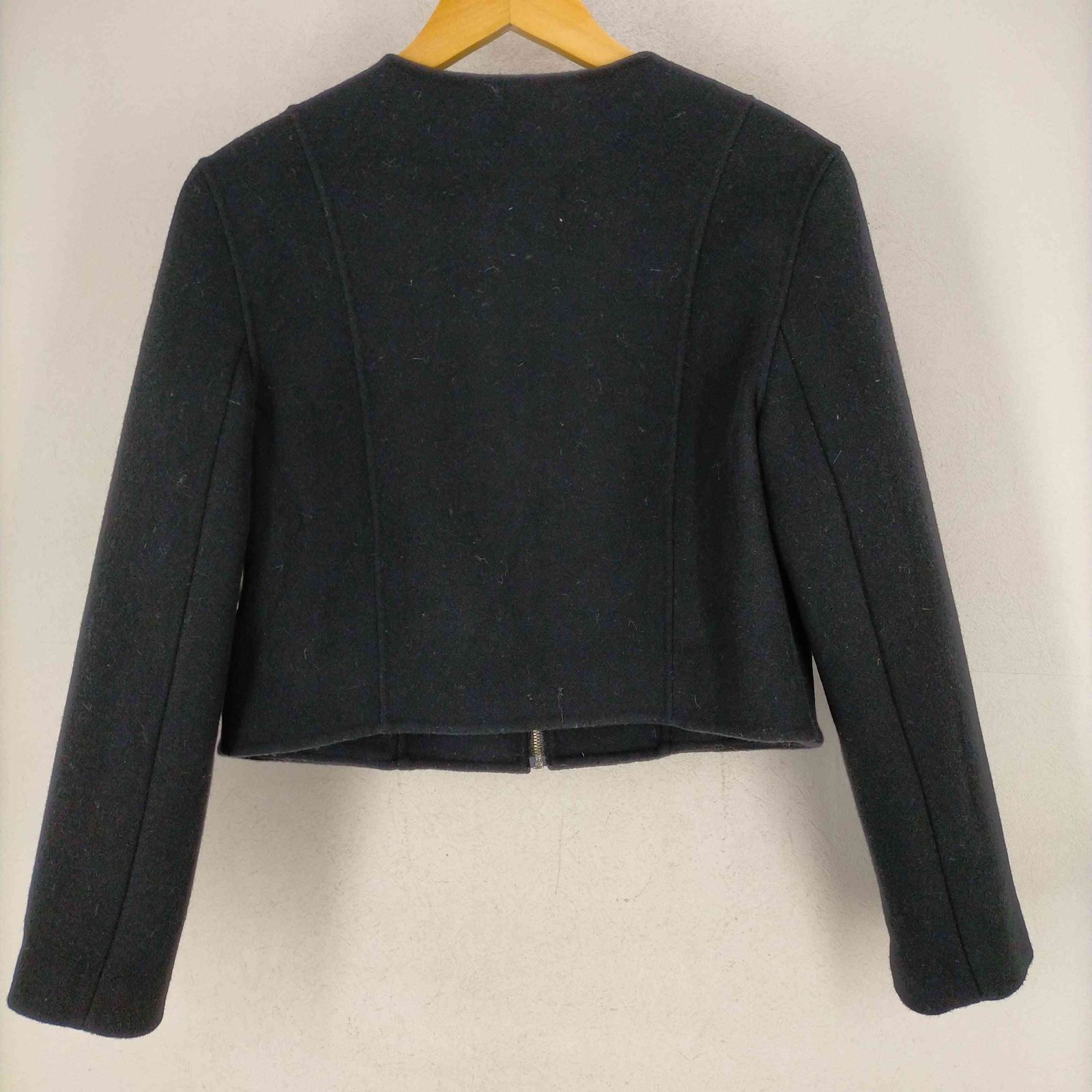 anuans アニュアンス ウールダブルクロスリバーショートジャケット アニュアンス anuans ウールダブルクロスリバーショートジャケット