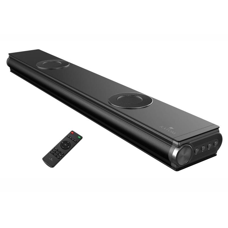RATOM 重低音強化型ver2 サウンドバー テレビ スピーカー ホームシアター 120W 2.2ch