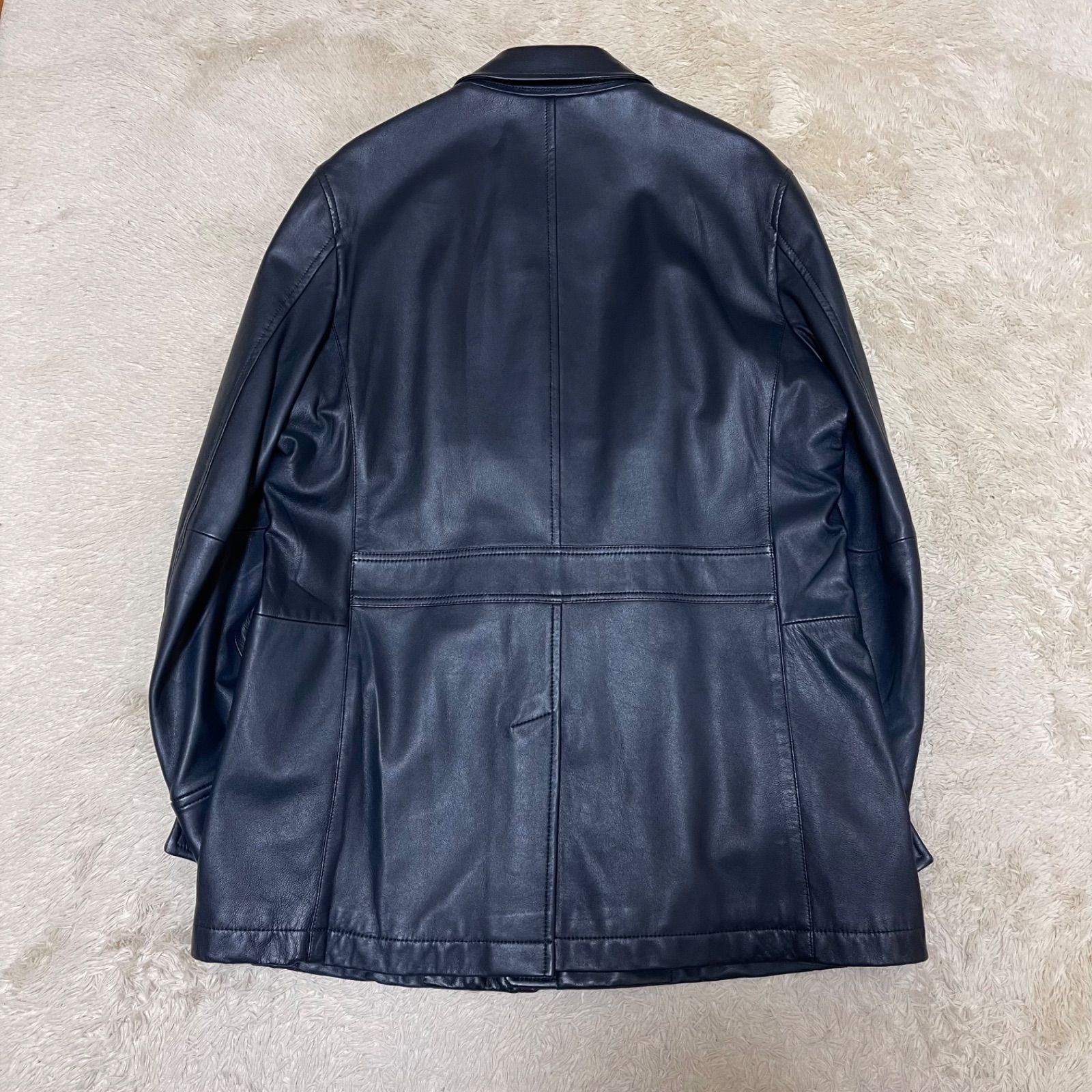 ○美品○DAKS・ダックス○エリザベス女王即位記念○ラムレザー