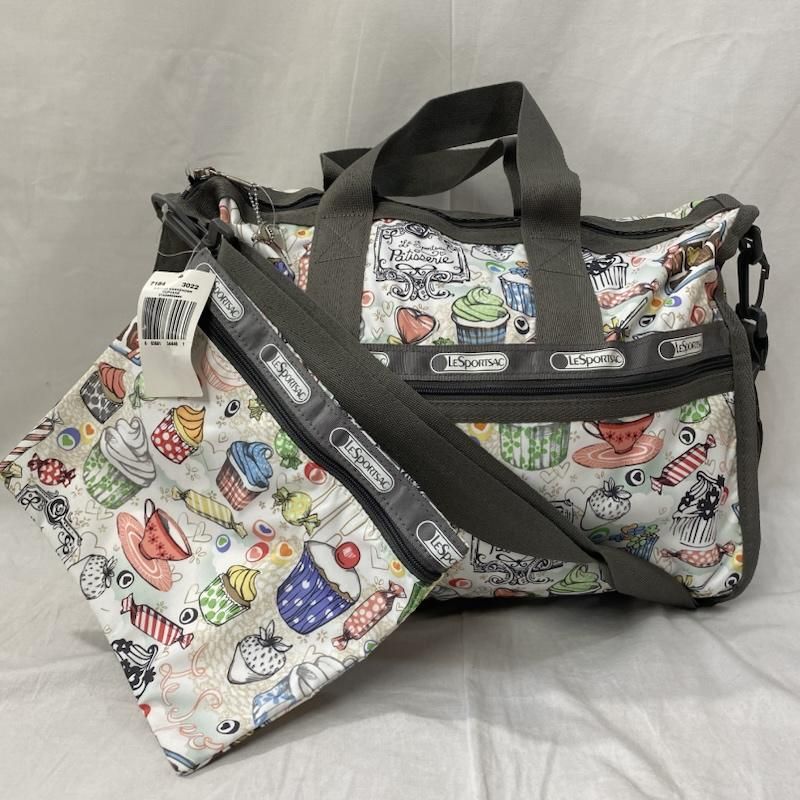 LeSportsac レスポートサック ボストンバッグ 7184 3022 ボストンバッグ ポーチ 2点セットカップケーキ CUPCAKE