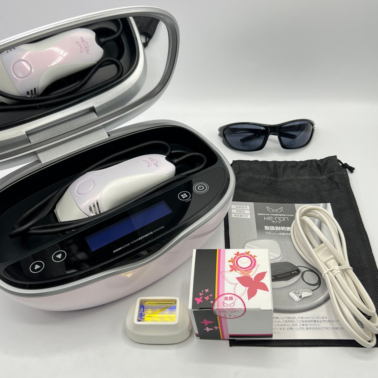 ケノン Ver.8.0 カートリッジ3点 スーパー スキン エクストラ 脱毛器 kenon 本体