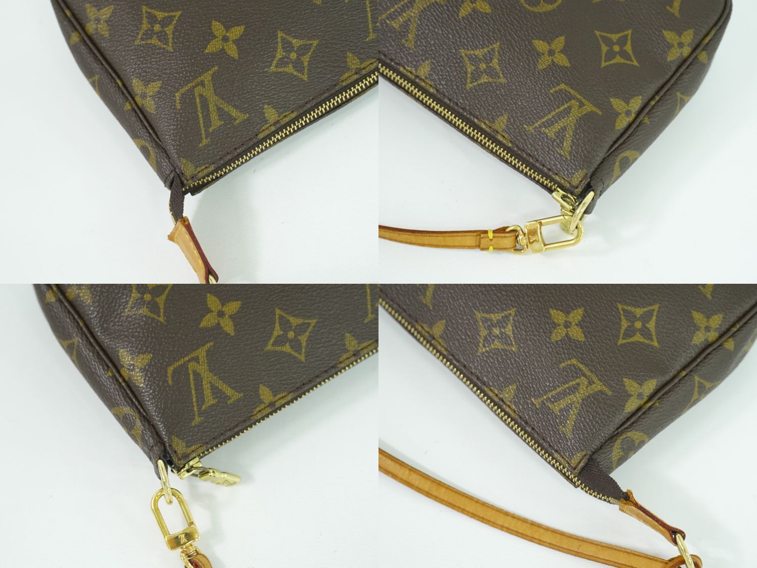 本物 ルイヴィトン LV LOUIS VUITTON ポシェットアクセソワール モノグラム アクセサリーポーチ ハンドバッグ ブラウン M51980  ビトン バッグ 中古 【フォロー割】 - メルカリ