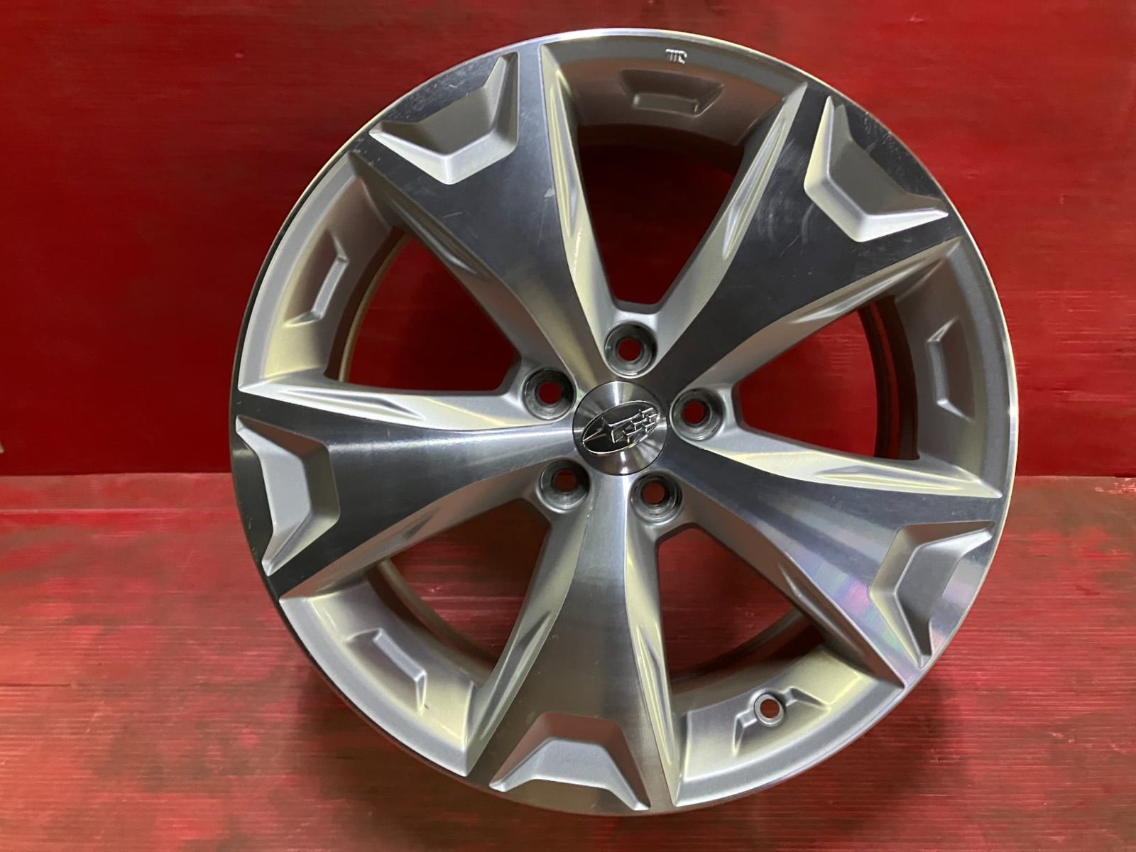 情熱的な ホイール 17x7.0 48 100|5H スバル SJ系 フォレスター純正 4本SET