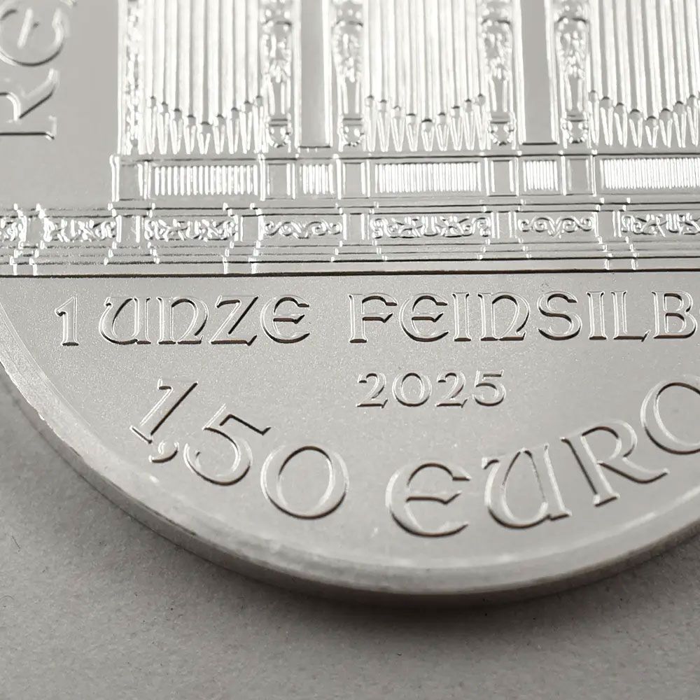 オーストリア 2025 ウィーンフィル 1.5ユーロ 1オンス 銀貨 【5
