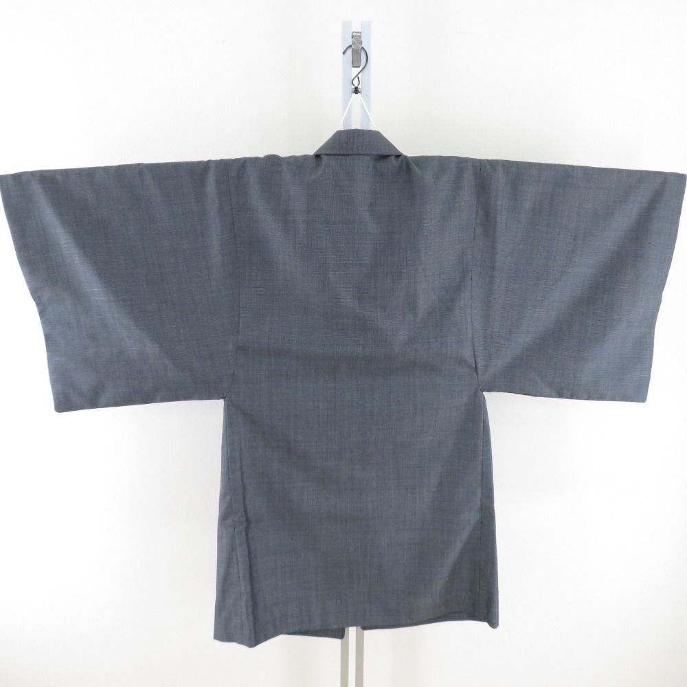 着物コート 男物 角袖コート ウール ポリエステル 灰色 男物和装コート 防寒 男性着物用 身丈100cm