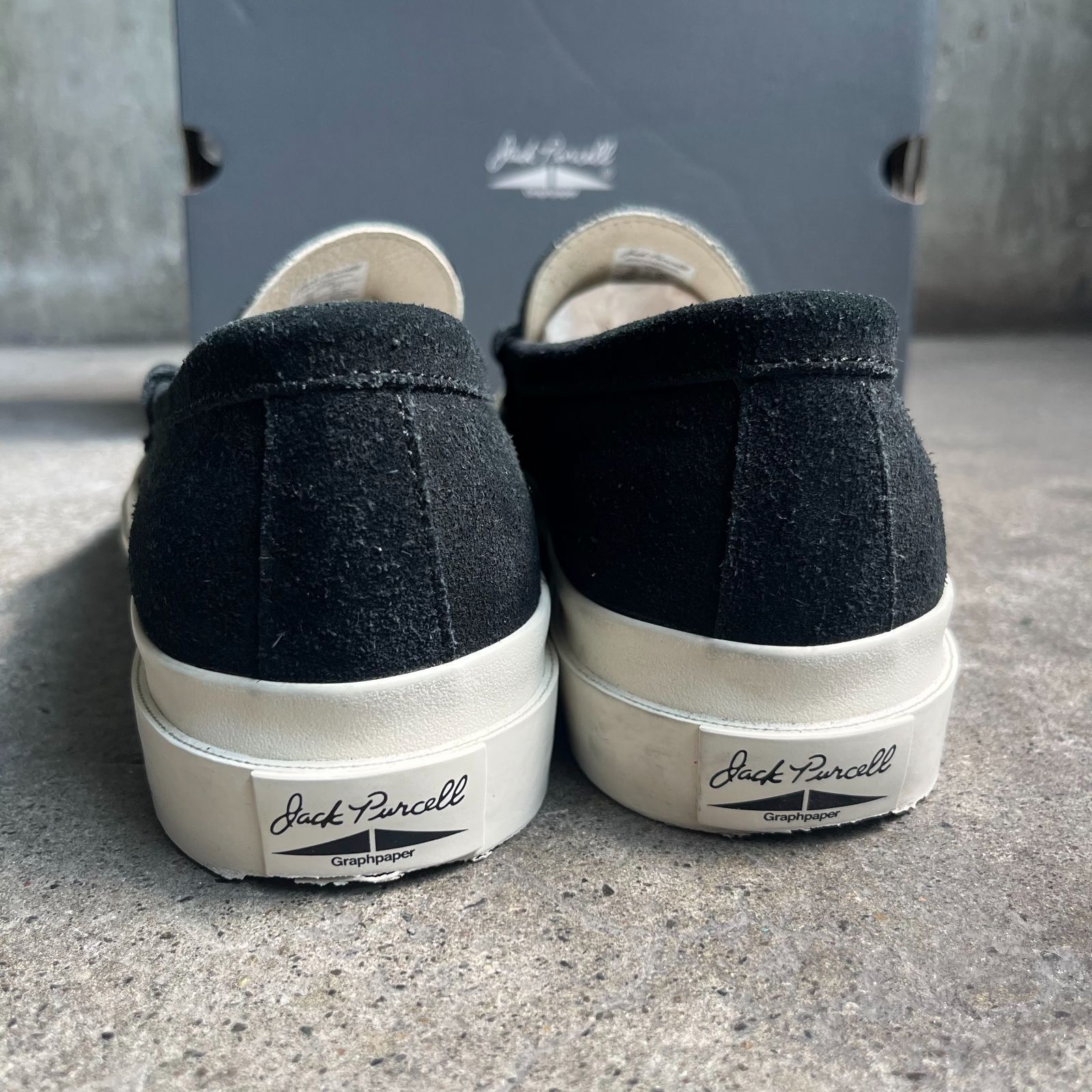 Graphpaper × CONVERSE 25ss JACK PURCELL LOAFER/GP BLACK