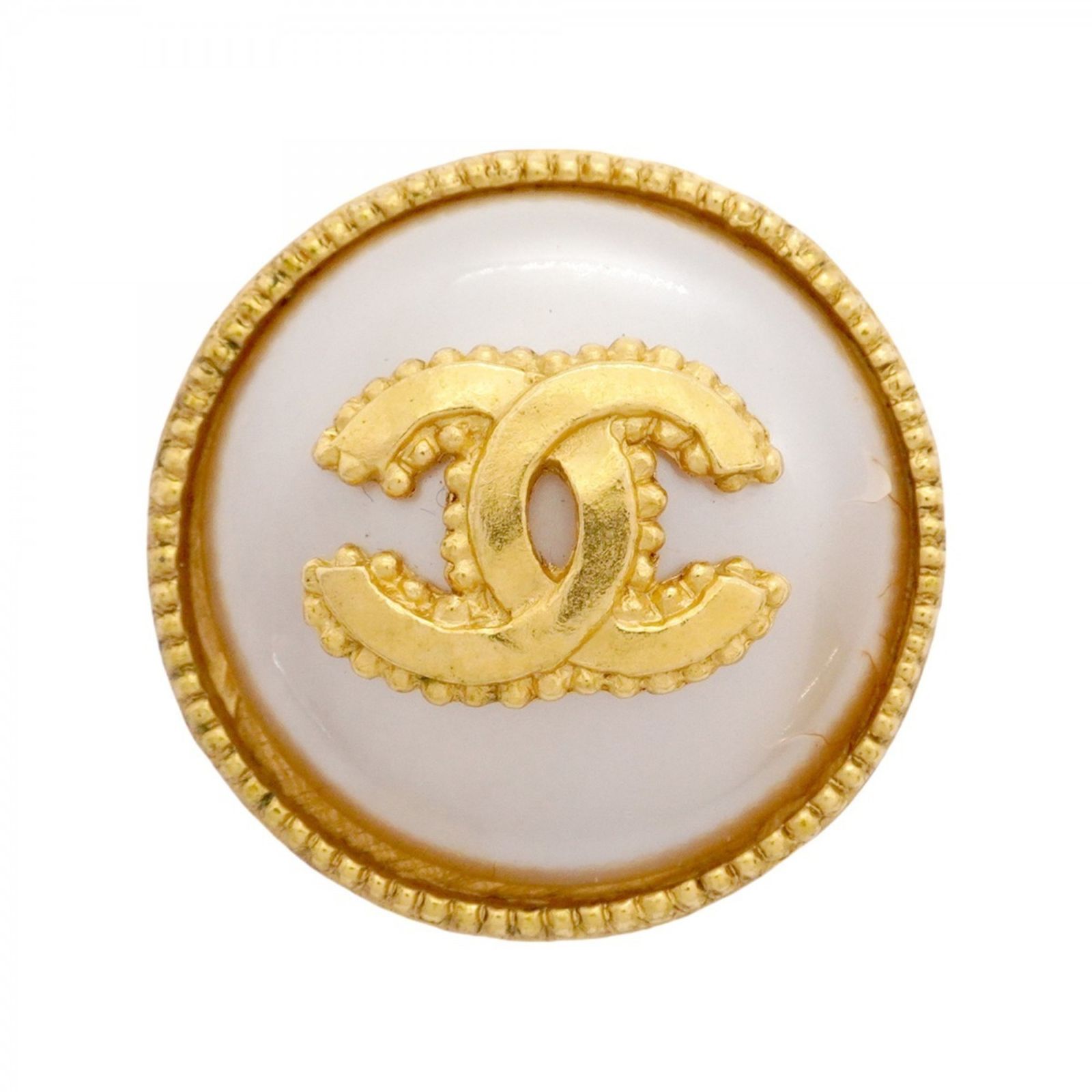 シャネル Chanel シャネル ブローチ ココマーク サークル GPメッキ フェイクパール ゴールドレディース