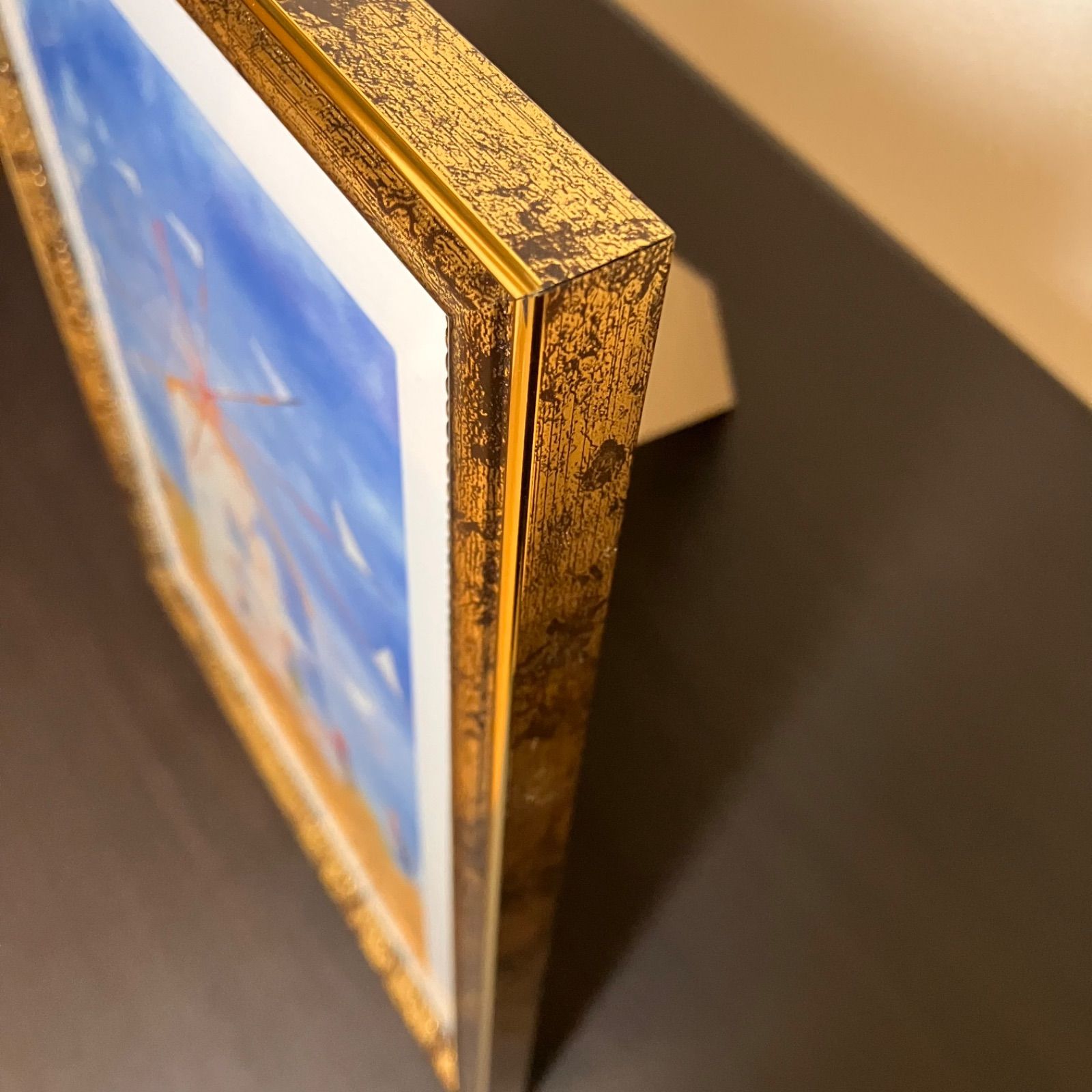 ジブリアート12 魔女の宅急便より「太陽の風車」額装品 額縁寸法 32.7