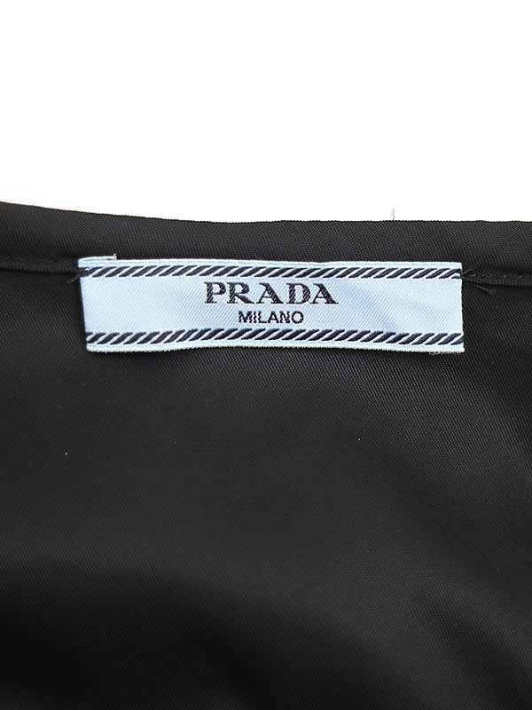 PRADA ブラック フレアスカート 42 送料無料》PRADA Full Re-Nylon skirt (PRADA/スカート