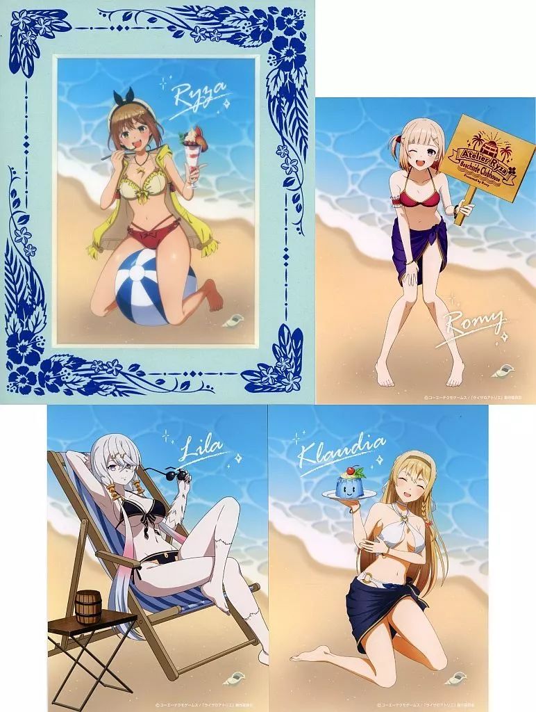 アニメ「ライザのアトリエ」海の家がテーマの描き下ろしグッズ 9
