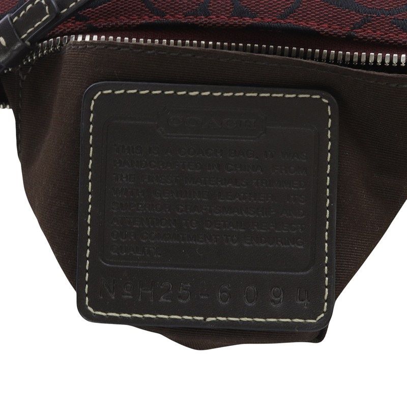 archive COACH ハンドバッグ アクセサリーポーチ シグネチャー 黒 極美品 コーチ ハンドバッグ アクセサリーポーチ シグネチャー