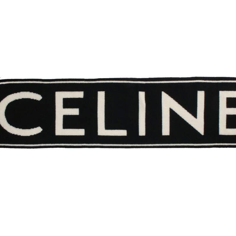 セリーヌバイエディスリマン 2A95Q227O ウールカシミアロゴスカーフ  