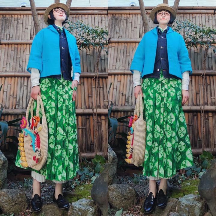 イタリア製 ステラジーン アフリカン柄プリント総柄マキシ