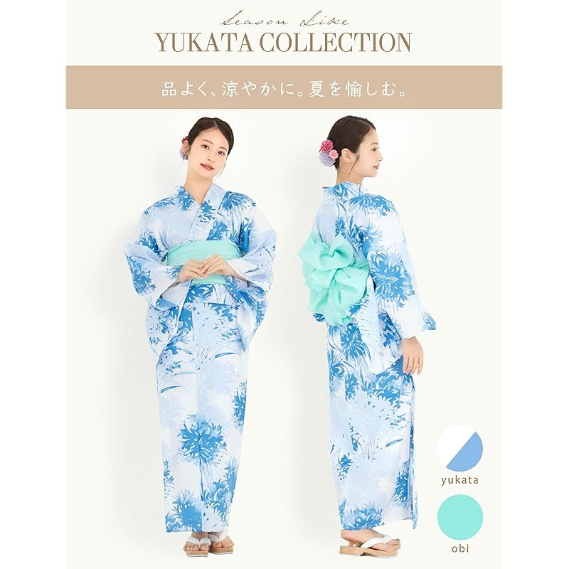 NISHIORI] 二部式浴衣 レディース セパレート 浴衣セット 3点