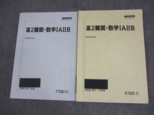 駿台 高2 難関・数学IAIIBC テキスト通年セット/テスト18回分付 2024 計2冊 032M0D 駿台 数学特講(IAIIB) テキスト 2023 夏期 杉山義明 008s0D