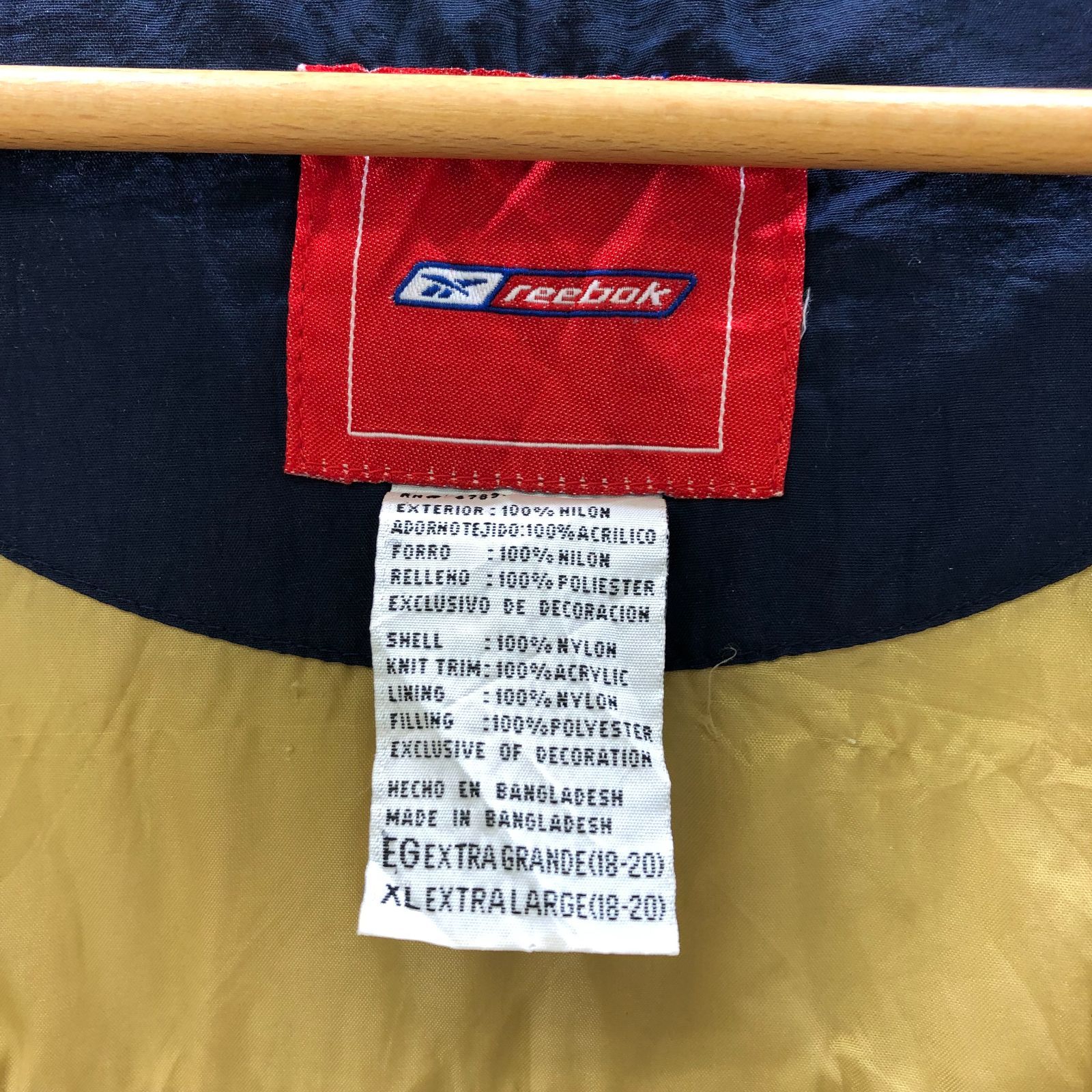 reebok リーボック NFL ST.LOUIS Rams ナイロン中綿ジャケット