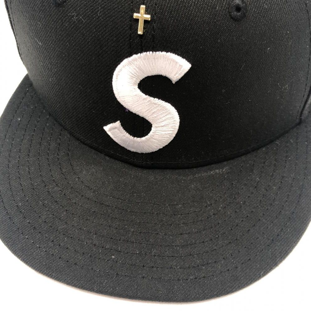 中古】Supreme×NEW ERA 24ss Gold Cross S Logo ベースボールキャップ ブラック 7 3/4 シュプリーム ニューエラ  ゴールド クロス Sロゴ[17] - メルカリ