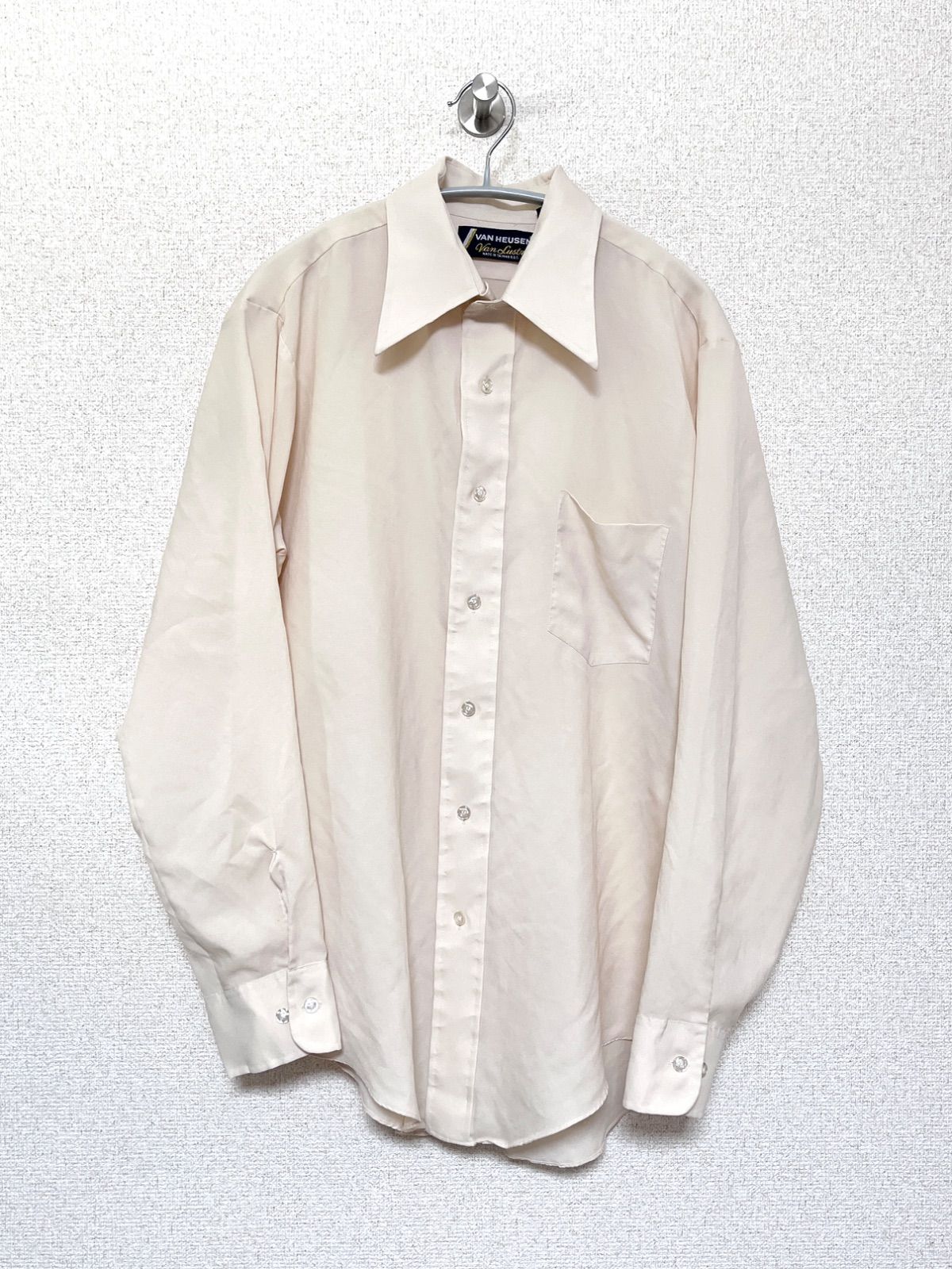 VAN HEUSEN】70s ロングスリーブ シャツ 16 ヴァンヒューゼン
