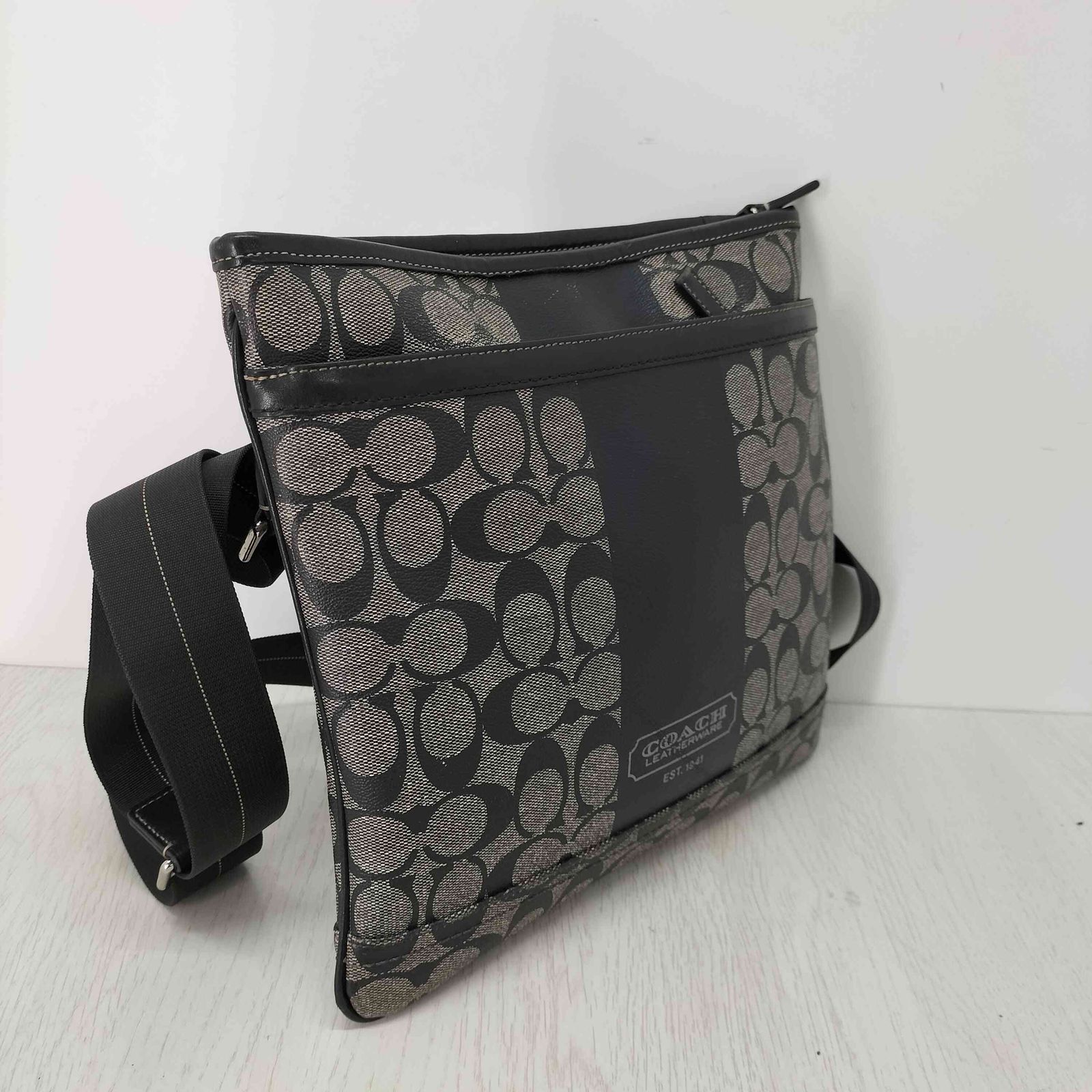 コーチ COACH シグネチャーPVC ヘリテージ ショルダーバッグ