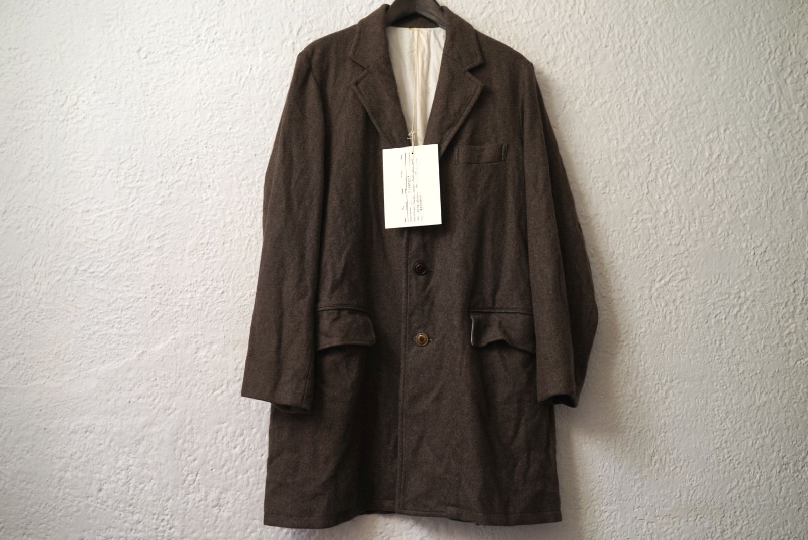 THE CROOKED TAILOR チェスターコート ウール 44 20AW Tailor Collar Tent Line Coat オーバーサイズウール