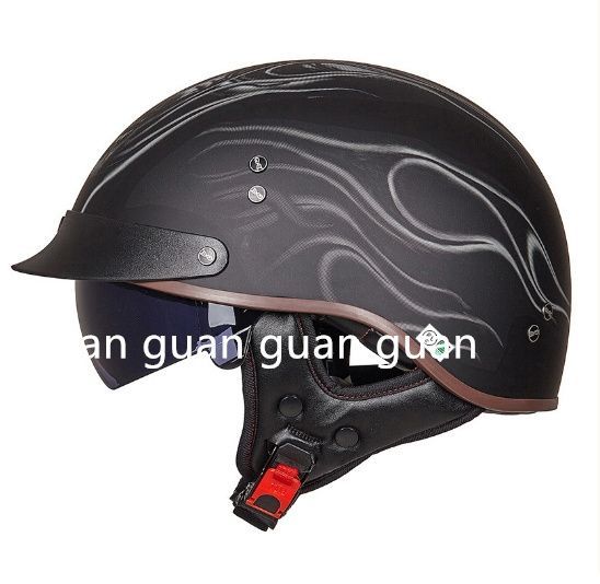 新品 ハーフヘルメット 内蔵ゴーグル 12色 半帽ヘルメット 男女兼用 バイクヘルメット 半キャップ ヘルメット Ｍ-XXL選択可